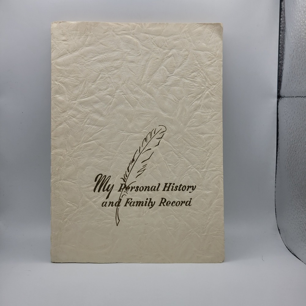 My Personal History and Family Record 1950 Copyright Vintage Genealogy Book